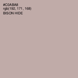 #C0ABA8 - Bison Hide Color Image